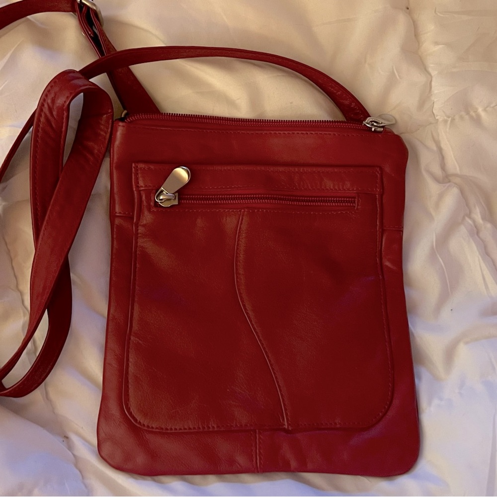 Genuine Leather Crossbody Purse